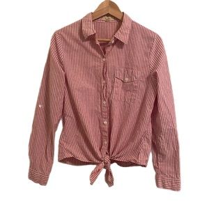 Love Notes Striped Shirt Size Large